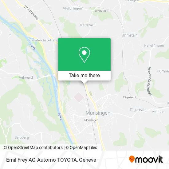 Emil Frey AG-Automo TOYOTA map