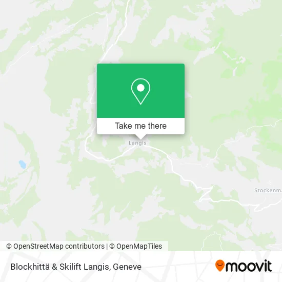Blockhittä & Skilift Langis map
