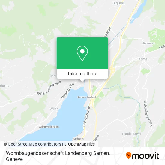 Wohnbaugenossenschaft Landenberg Sarnen map