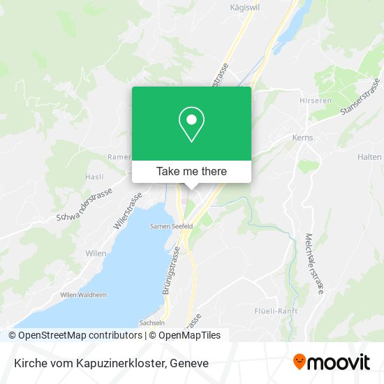 Kirche vom Kapuzinerkloster map