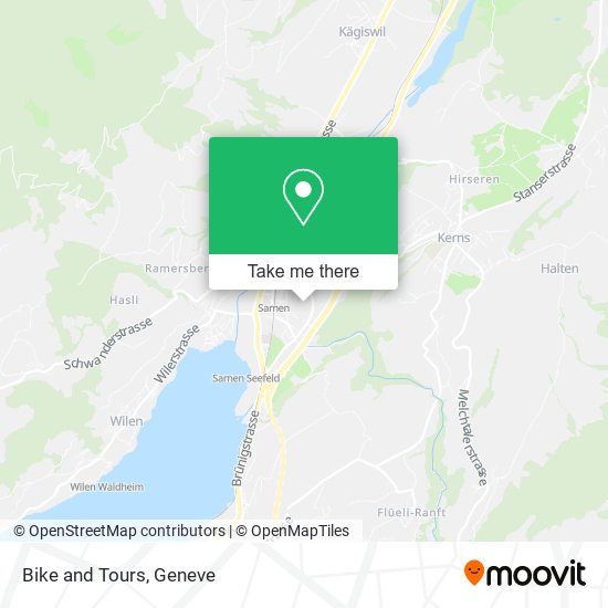 Bike and Tours map