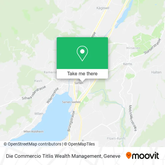 Die Commercio Titlis Wealth Management map