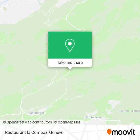 Restaurant la Combaz map