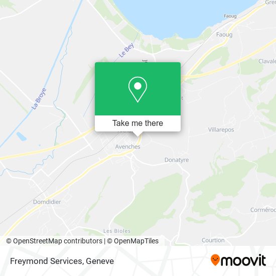 Freymond Services map