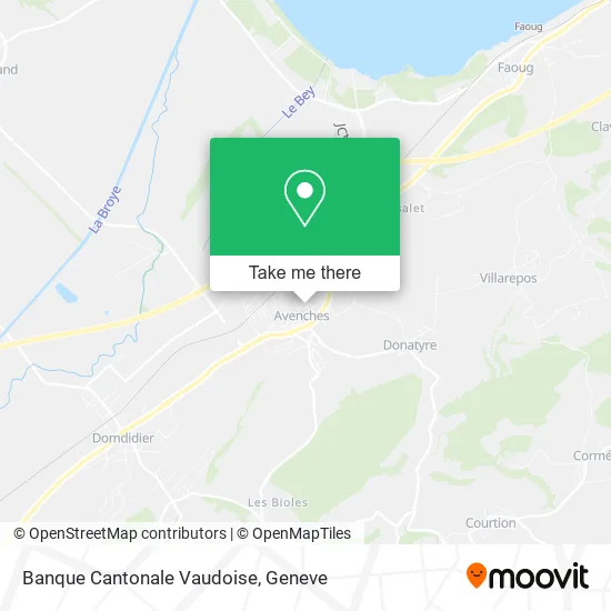 Banque Cantonale Vaudoise map