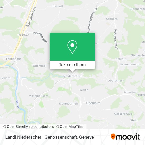 Landi Niederscherli Genossenschaft map