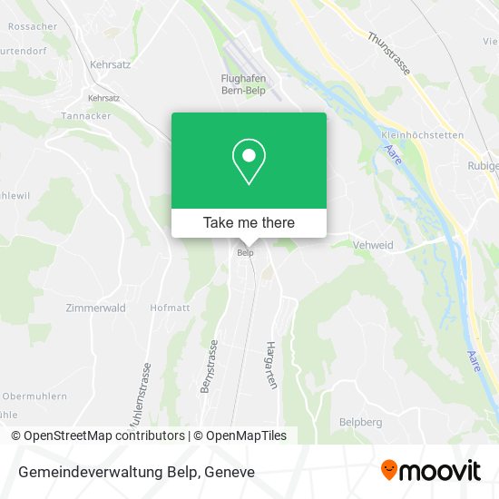 Gemeindeverwaltung Belp map