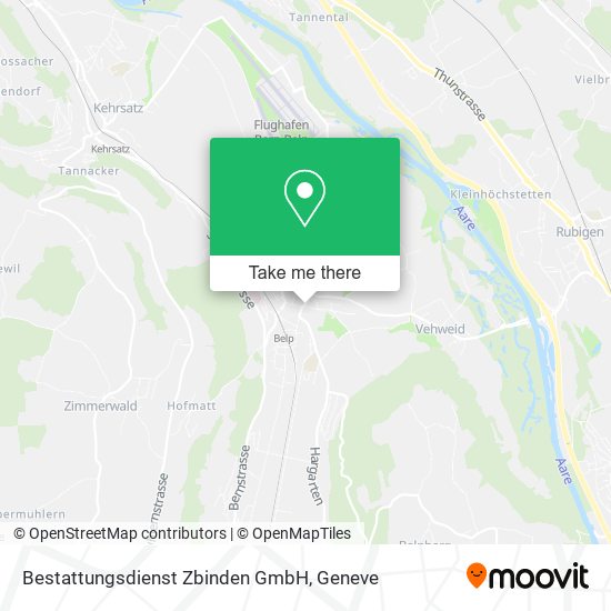 Bestattungsdienst Zbinden GmbH map