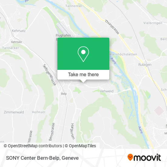 SONY Center Bern-Belp map