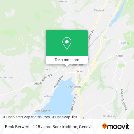 Beck Berwert - 125 Jahre Backtradition map