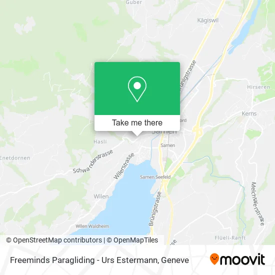 Freeminds Paragliding - Urs Estermann map