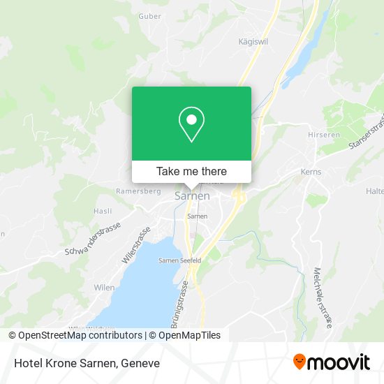 Hotel Krone Sarnen map