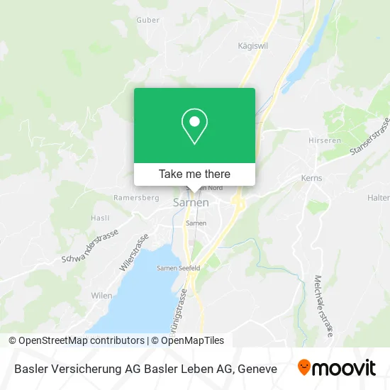 Basler Versicherung AG Basler Leben AG map