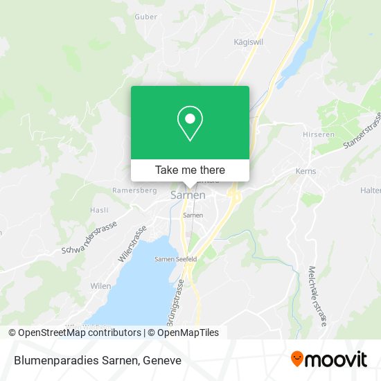Blumenparadies Sarnen map