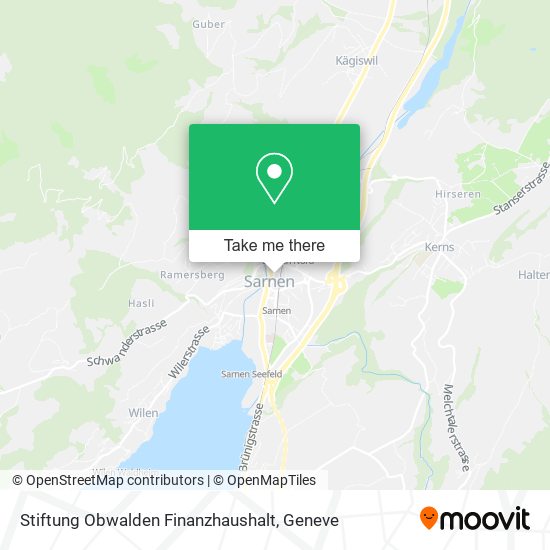 Stiftung Obwalden Finanzhaushalt map