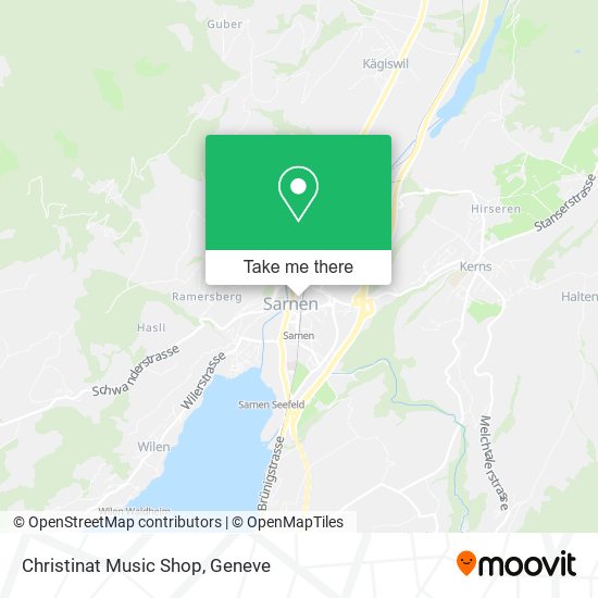 Christinat Music Shop map