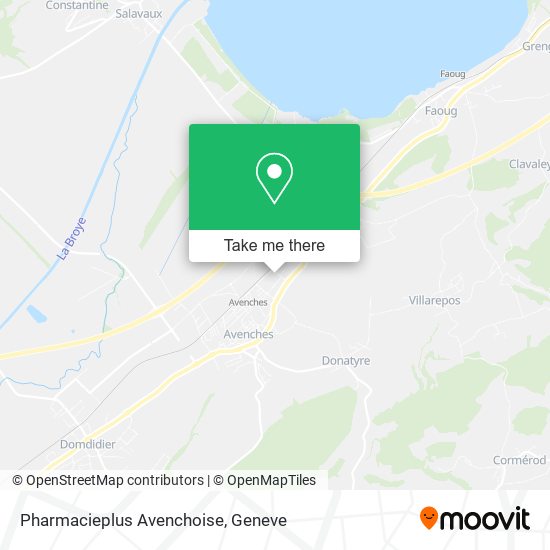 Pharmacieplus Avenchoise map