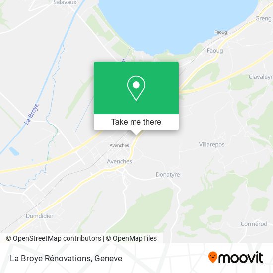 La Broye Rénovations map