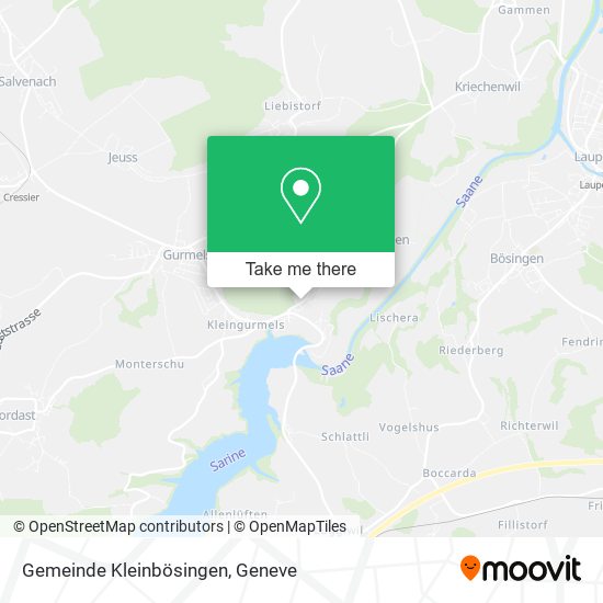Gemeinde Kleinbösingen map