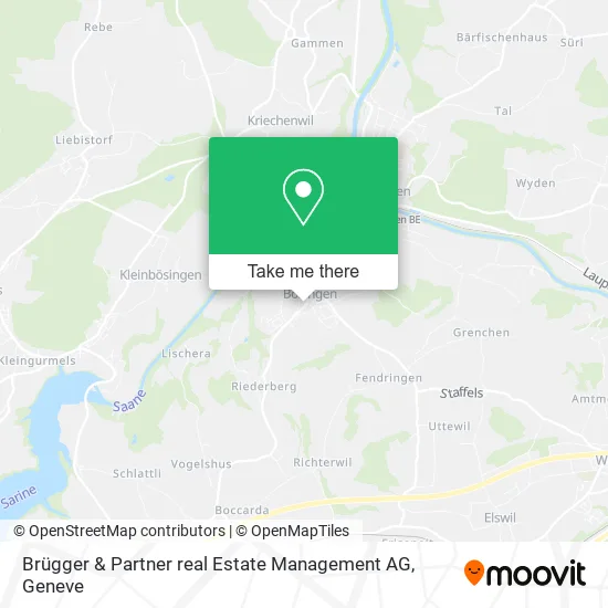 Brügger & Partner real Estate Management AG map