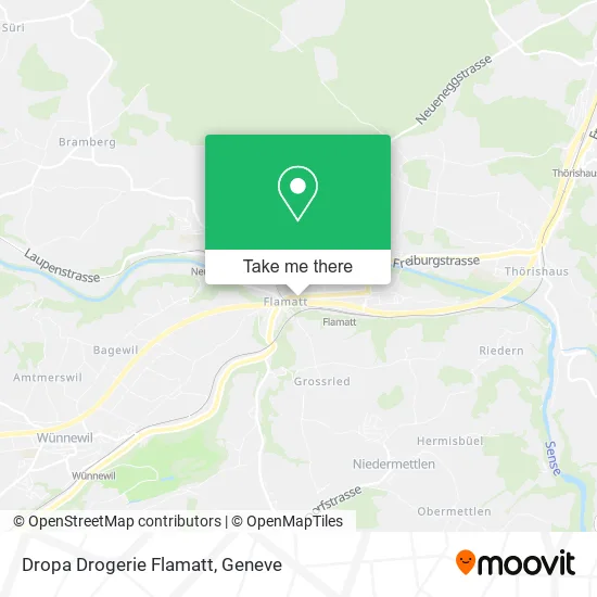 Dropa Drogerie Flamatt map
