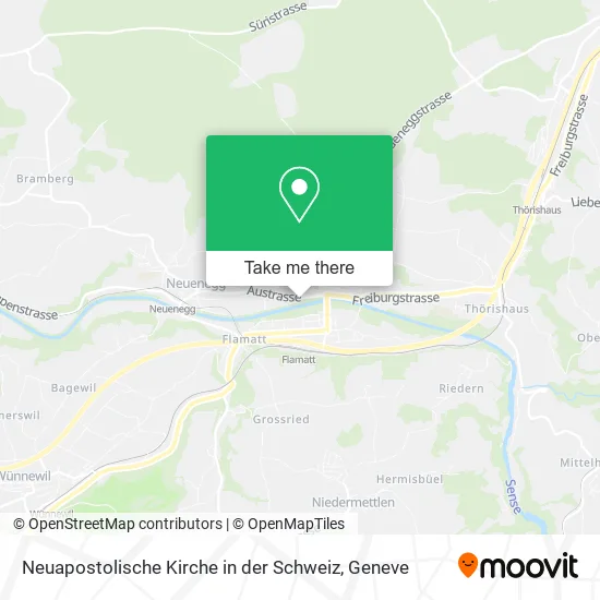 Neuapostolische Kirche in der Schweiz map
