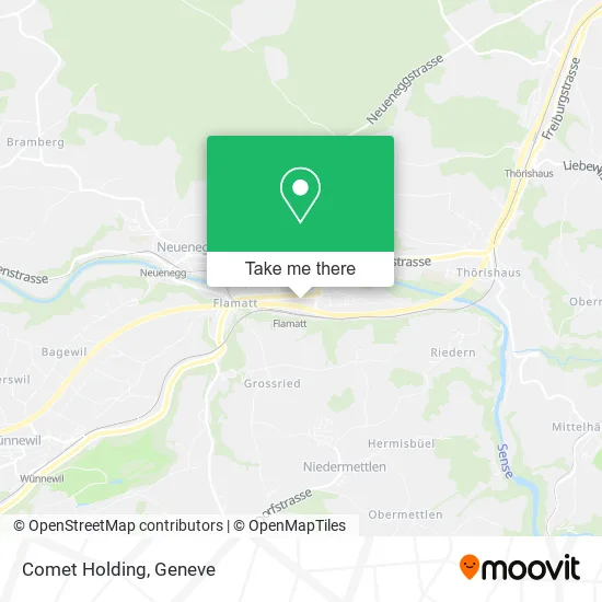 Comet Holding map
