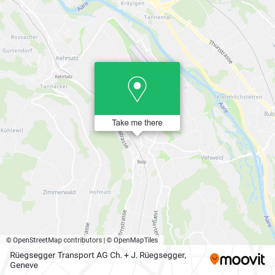 Rüegsegger Transport AG Ch. + J. Rüegsegger map