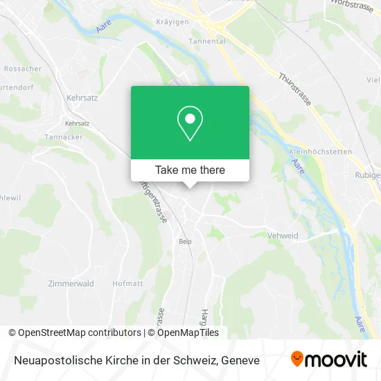 Neuapostolische Kirche in der Schweiz map