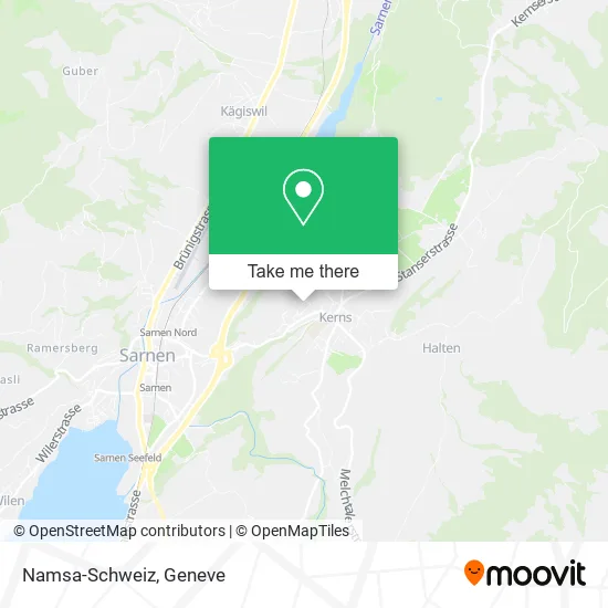 Namsa-Schweiz map