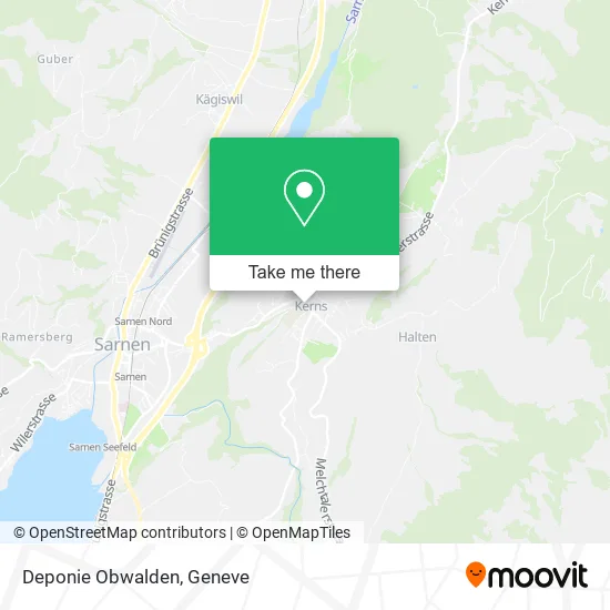 Deponie Obwalden map