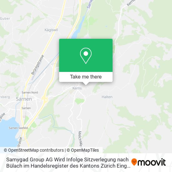 Samygad Group AG Wird Infolge Sitzverlegung nach Bülach im Handelsregister des Kantons Zürich Einge map