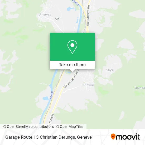Garage Route 13 Christian Derungs map
