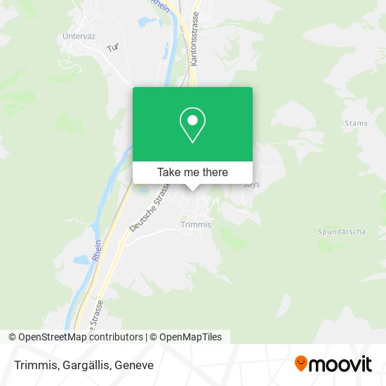 Trimmis, Gargällis map
