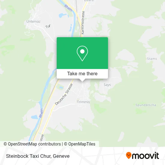 Steinbock Taxi Chur map