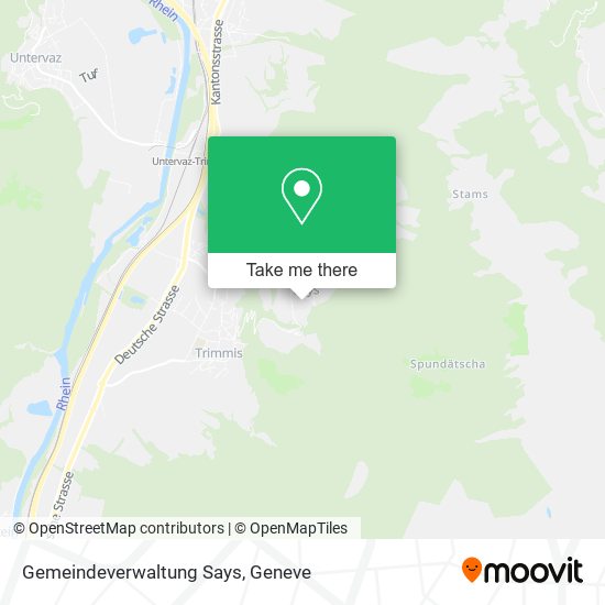 Gemeindeverwaltung Says map