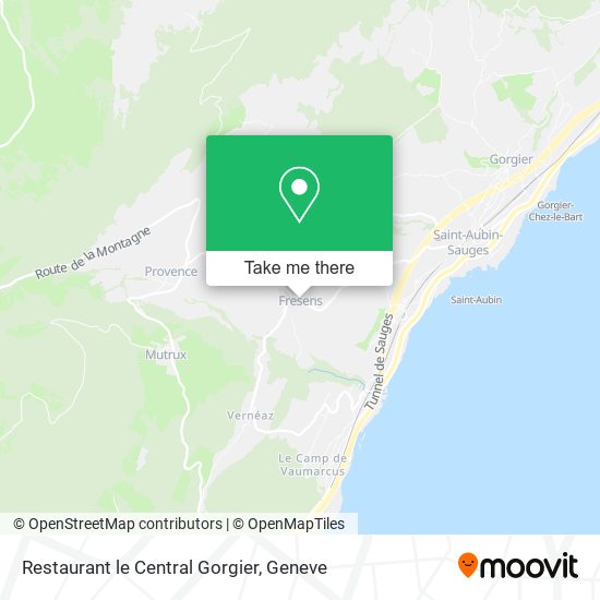 Restaurant le Central Gorgier map