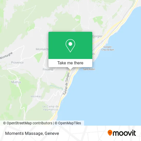 Moments Massage map
