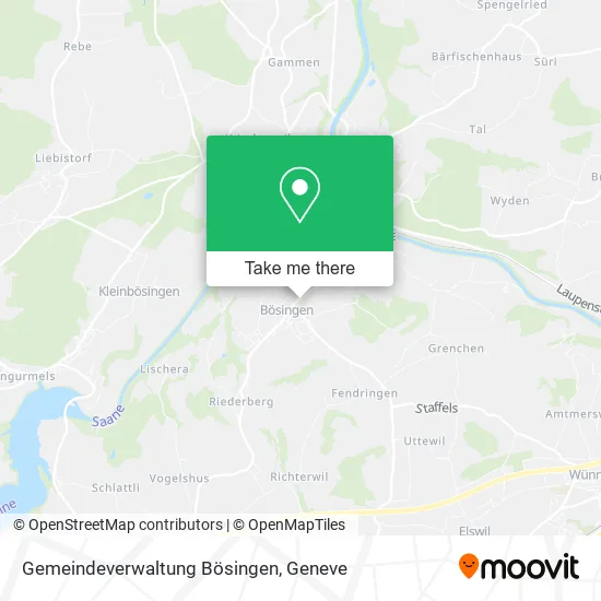 Gemeindeverwaltung Bösingen map
