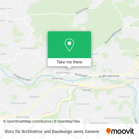 Büro für Architektur und Baudesign Jenni map