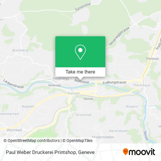 Paul Weber Druckerei Printshop map