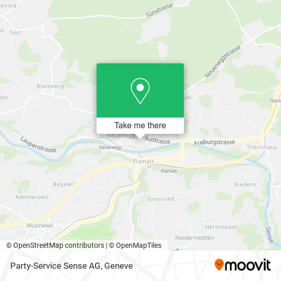 Party-Service Sense AG map