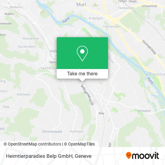 Heimtierparadies Belp GmbH Karte