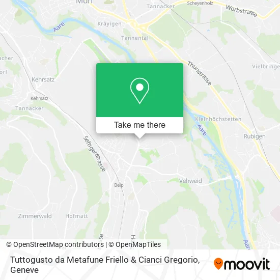 Tuttogusto da Metafune Friello & Cianci Gregorio map