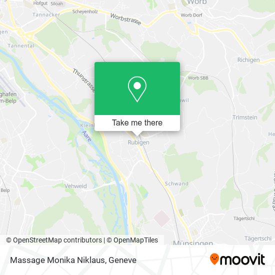 Massage Monika Niklaus map