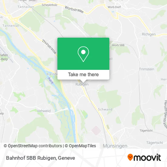 Bahnhof SBB Rubigen map