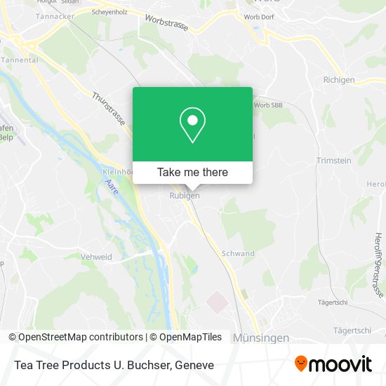 Tea Tree Products U. Buchser map