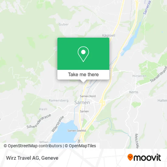 Wirz Travel AG map
