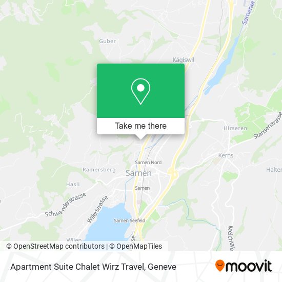 Apartment Suite Chalet Wirz Travel map