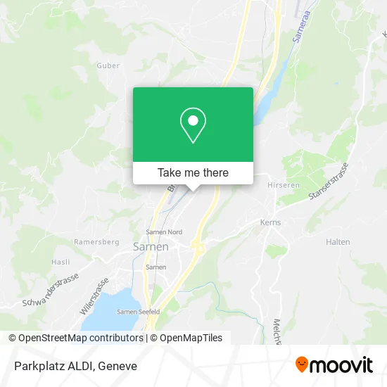 Parkplatz ALDI map